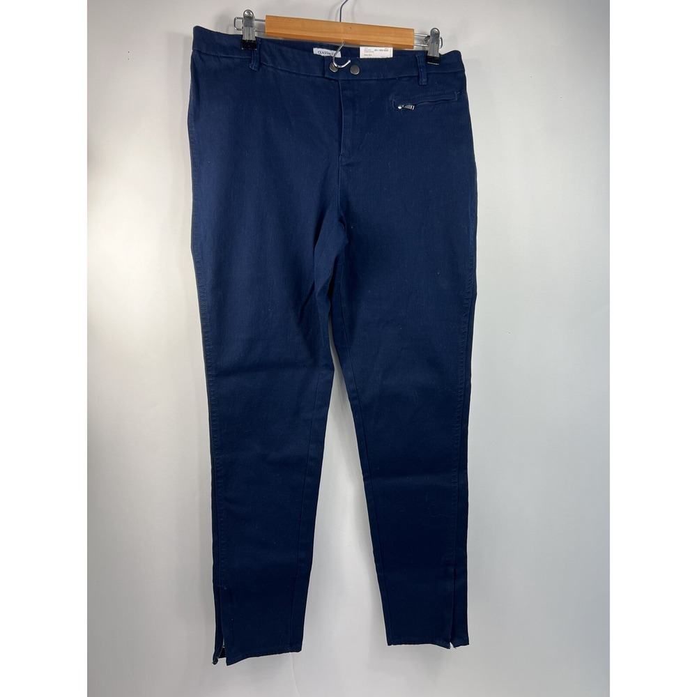 NWT Liz Claiborne Classic Fit Skinny Pants Women's Size 8 Blue‎ Org $40